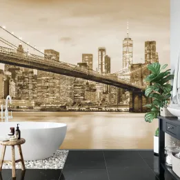 Fototapeta Brooklyn Bridge – Most Brookliński i Skyline Nowego Jorku