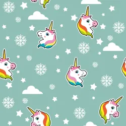 Tapeta Jednorożce – Magiczny Świat Fantazji i Śniegu