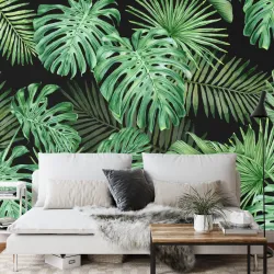 Fototapeta Liście Monstera – Tropikalna Zieleń do Wnętrz