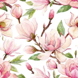 Tapeta Wiosenne Kwiaty Magnolii – Bukiet Natury do Wnętrz