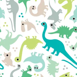 Tapeta Kolorowe Dinozaury – Prehistoryczna Zabawa dla Dzieci
