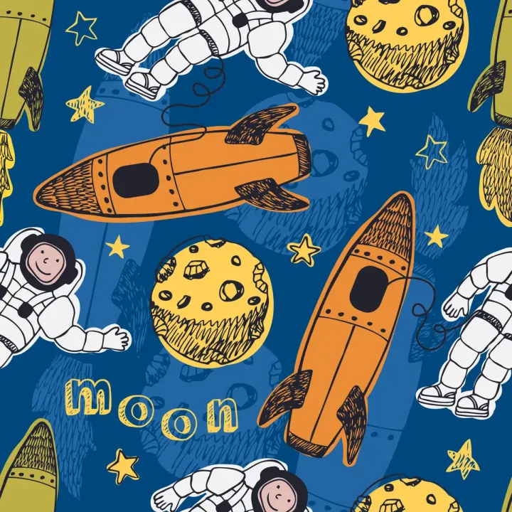 Tapeta Astronauci Wśród Planet – Kosmiczna Podróż i Eksploracja Wszechświata – produkt