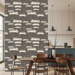 Tapeta Dla Dzieci – Klasyczne Auta w Stylu Retro
