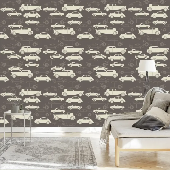 Tapeta Dla Dzieci – Klasyczne Auta w Stylu Retro