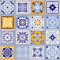 Tapeta Mozaika Orientalna – Wzory Geometryczne i Arabeski