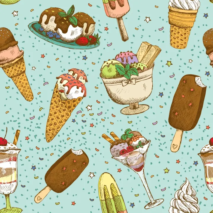 Tapeta Kolorowe Lody – Słodki Wakacyjny Klimat do Wnętrz – produkt