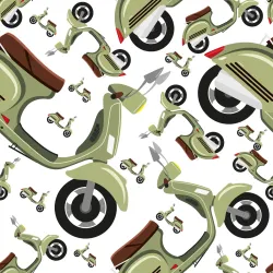 Tapeta Skutery Vintage – Styl Retro i Kultura Skuterowa z Lat 50. i 60.