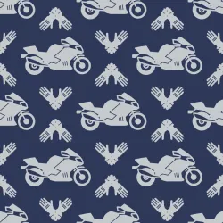 Tapeta Motocykle – Nowoczesne Ornamenty i Silhouette