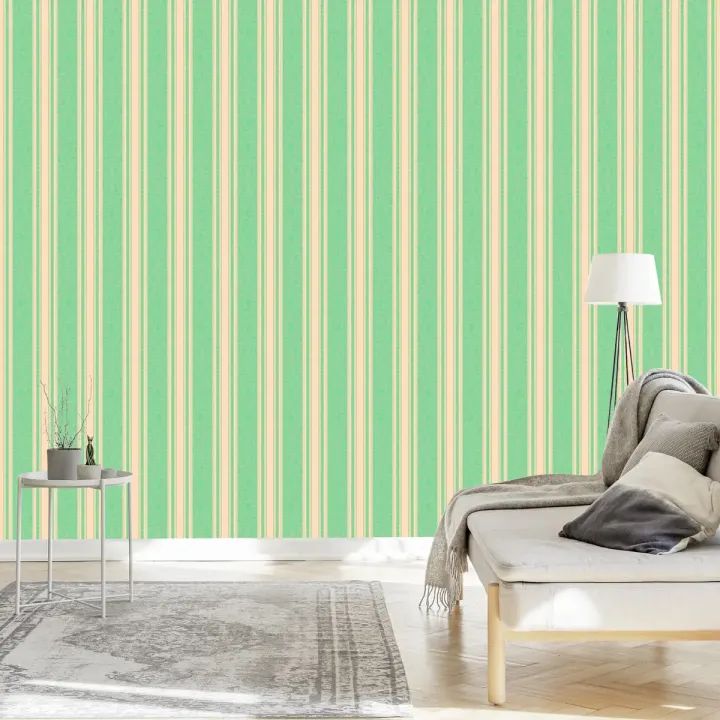 Tapeta Paski Retro – Wzory Geometryczne w Stylu Wschodnim