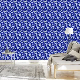 Tapeta Kwiatowy Wzór Retro – Angielski Ogród w Stylu Boho