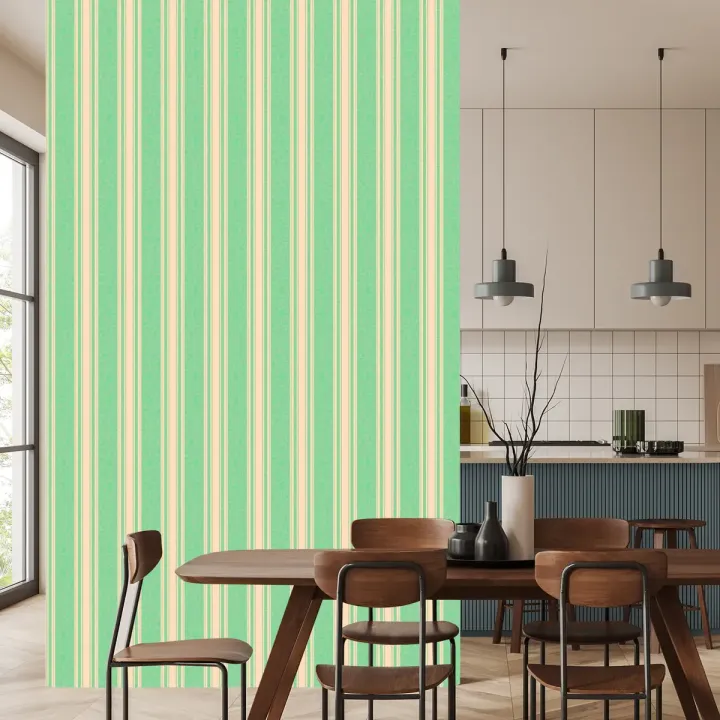Tapeta Paski Retro – Wzory Geometryczne w Stylu Wschodnim