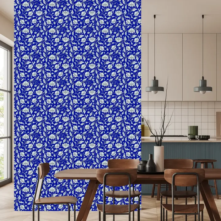 Tapeta Kwiatowy Wzór Retro – Angielski Ogród w Stylu Boho