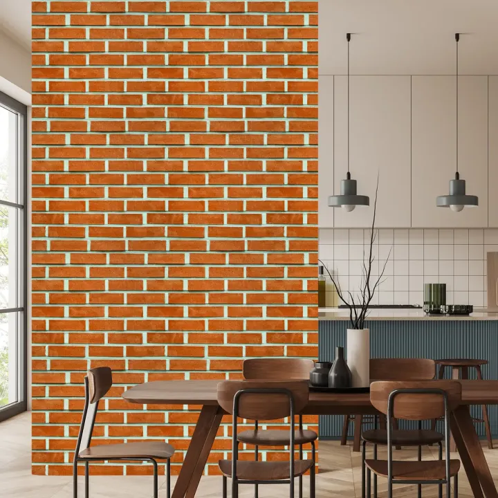 Tapeta Cegła Efekt 3D – Industrialna Ceglana Ściana w Stylu Loft