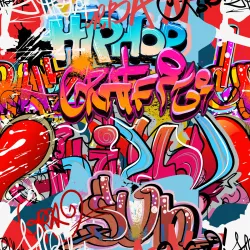 Tapeta Graffiti – Street Art i Kolorowe Napisy