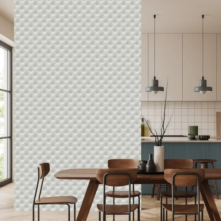 Tapeta Pikowany Wzór – Elegancka Tekstura Skóry i Abstrakcja Geometryczna
