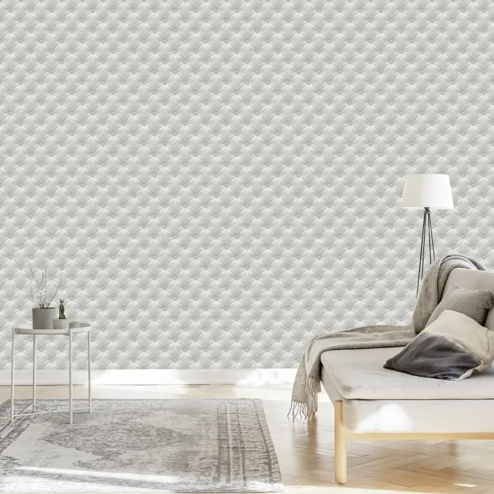 Tapeta Pikowany Wzór – Elegancka Tekstura Skóry i Abstrakcja Geometryczna