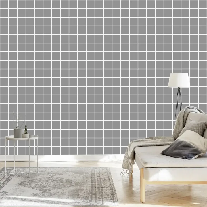 Tapeta Krata – Geometryczna Abstrakcja w Szarości i Bieli