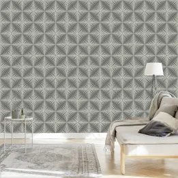 Tapeta Nowoczesna Abstrakcyjna Mozaika – Geometryczne Wzory i Symetria