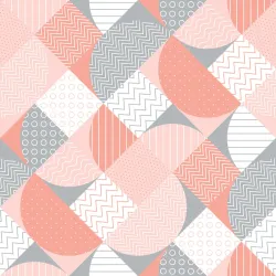 Tapeta Abstrakcyjna Mozaika Geometryczna – Wzory Trójkątów i Romby