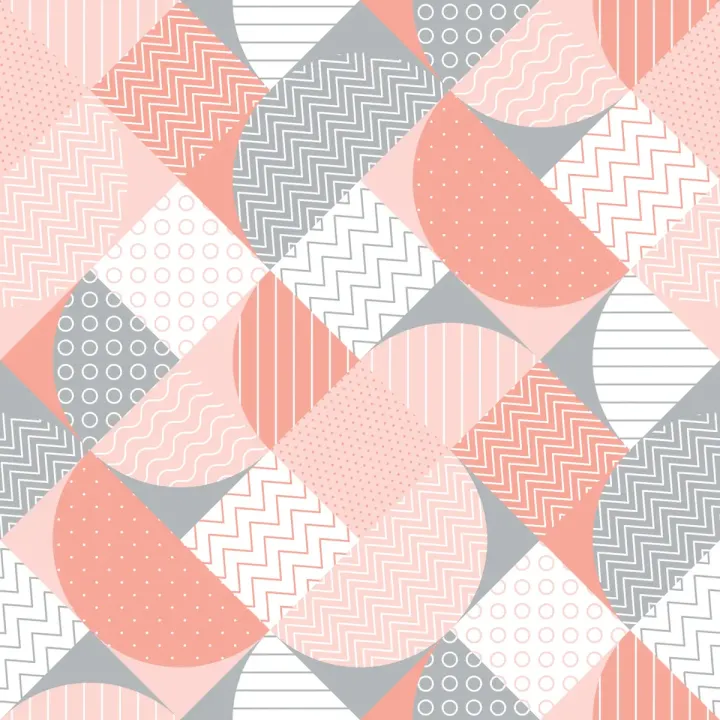 Tapeta Abstrakcyjna Mozaika Geometryczna – Wzory Trójkątów i Romby – produkt