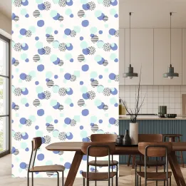 Tapeta Abstrakcyjne Kropki – Kolorowa Geometria w Stylu Pop-Art