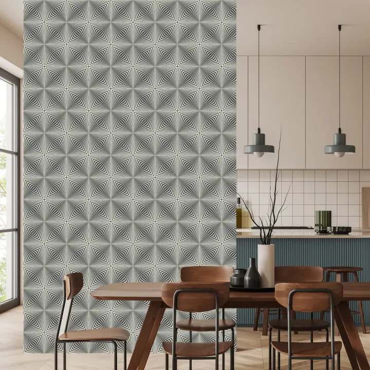 Tapeta Nowoczesna Abstrakcyjna Mozaika – Geometryczne Wzory i Symetria
