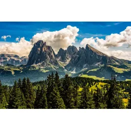 Obraz Wieloczęściowy Dolomity – Alpejski Krajobraz Górski