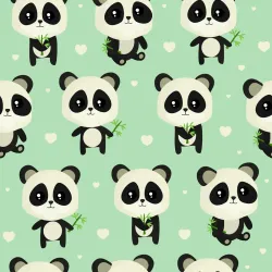 Tapeta Pandy – Bambusowa Przyroda w Azjatyckim Stylu
