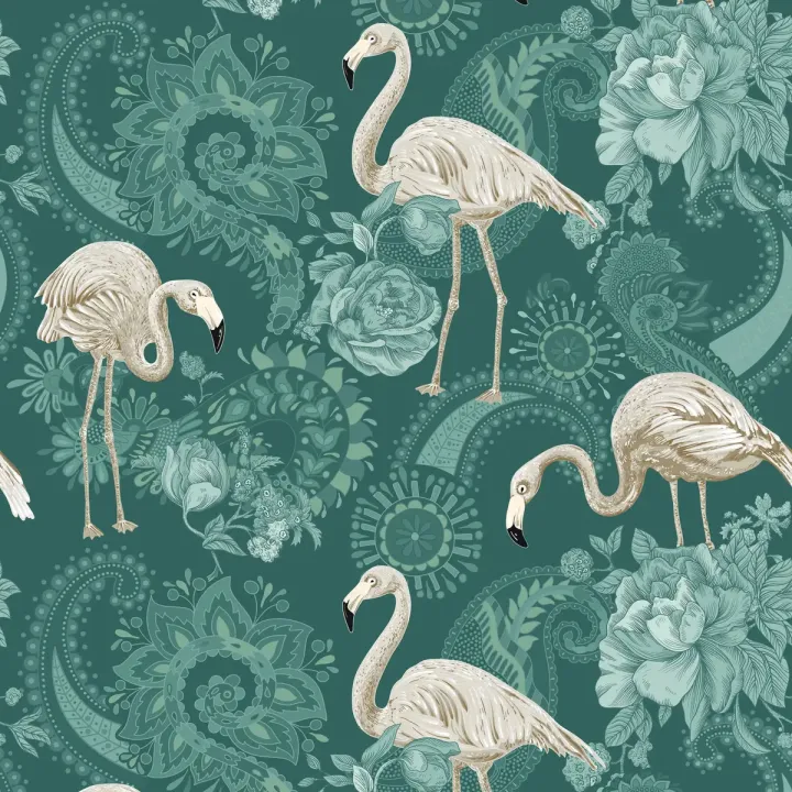 Tapeta Flamingi – Botanika i Tropikalna Roślinność – produkt