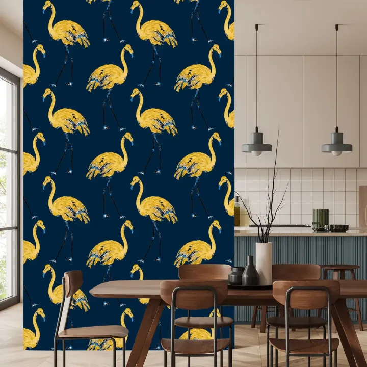 Tapeta Flamingi – Egzotyczne Ptaki w Tropikalnym Klimacie