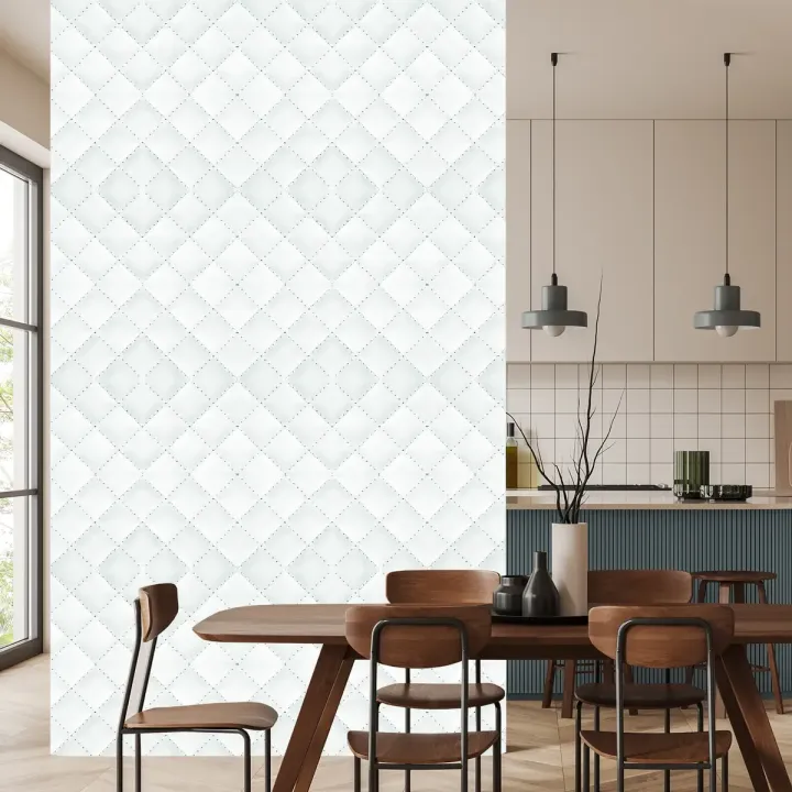 Tapeta Pikowana – Geometryczna Abstrakcja w Skórzanym Stylu