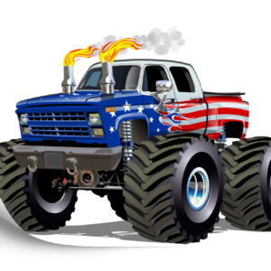 Fototapeta Amerykański Monster Truck - aranżacja