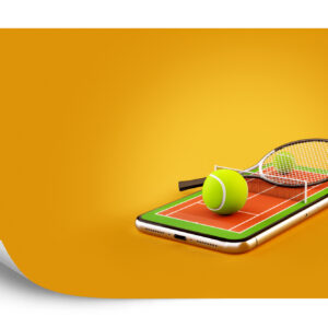 Fototapeta Tenis Na Smartfonie - aranżacja