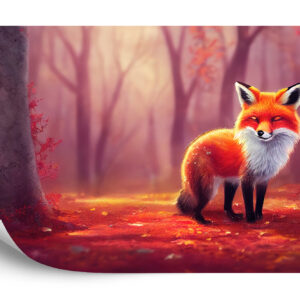 Fototapeta Woodland Fox In Autumn