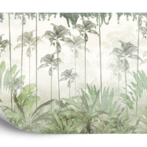 Fototapeta Tropical Trees And Leaves For Digital Printing Wallpaper