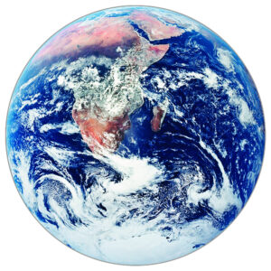 Fototapeta Okrągła Niebieski Marmur - aranżacja