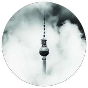 Fototapeta Okrągła Berlin Nad Chmurami - aranżacja