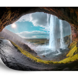 Fototapeta Wodospad Jaskinia - aranżacja