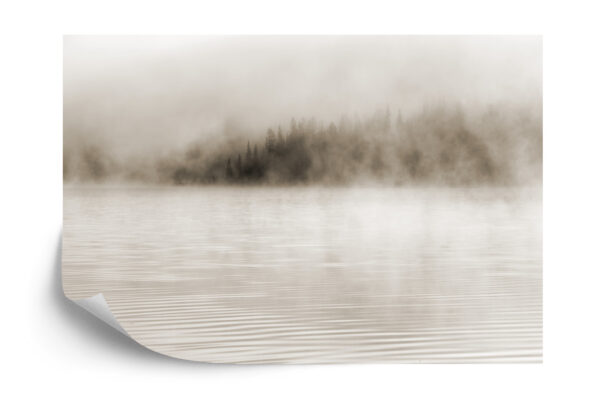 Fototapeta Mgła Na Wodzie W Sepii - aranżacja