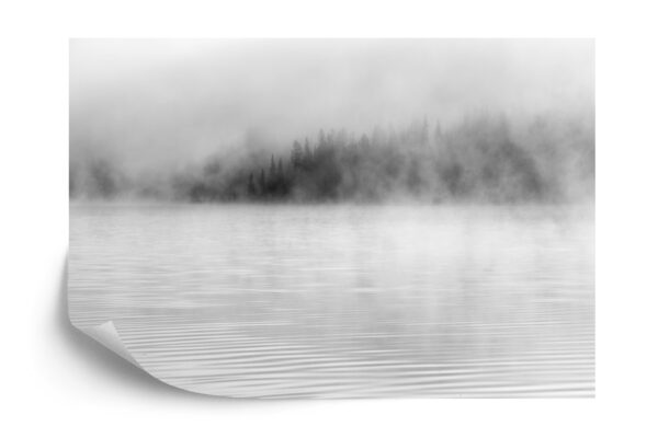 Fototapeta Mgła Na Wodzie W Czerni I Bieli - aranżacja