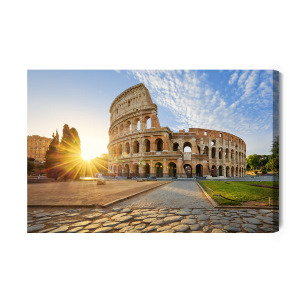 Obraz Na Płótnie Widok Na Koloseum O Poranku - aranżacja