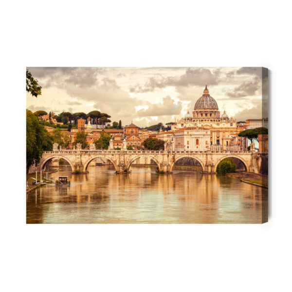Obraz Na Płótnie Panorama Watykanu - aranżacja
