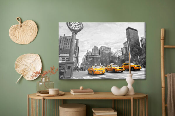 Obraz Na Płótnie Żółte Taksówki W Nowym Jorku - aranżacja mieszkania