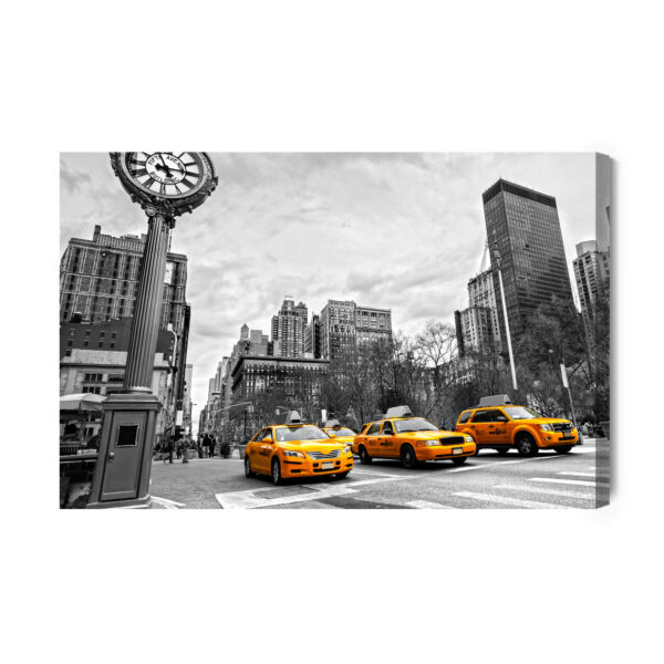 Obraz Na Płótnie Żółte Taksówki W Nowym Jorku - aranżacja