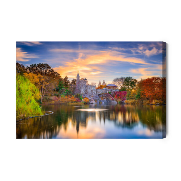 Obraz Na Płótnie Zamek Belvedere W Central Parku - aranżacja
