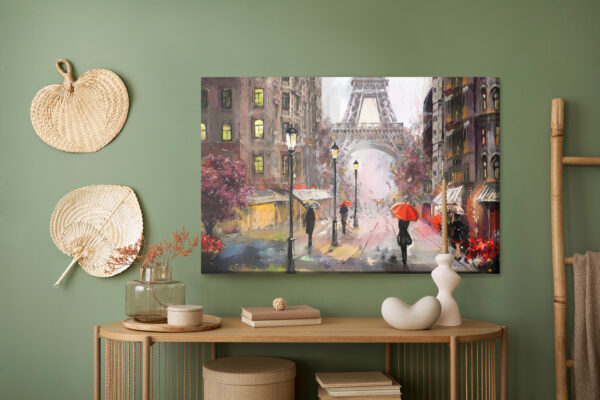 Obraz Na Płótnie Ulice Paryża - aranżacja mieszkania