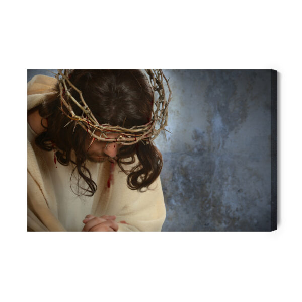Obraz Na Płótnie Jezus W Koronie Cierniowej - aranżacja