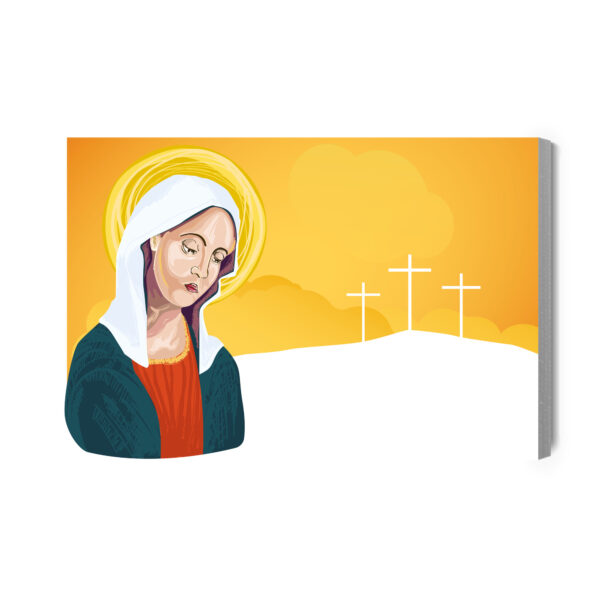 Obraz Na Płótnie Portret Najświętszej Maryi Panny - aranżacja