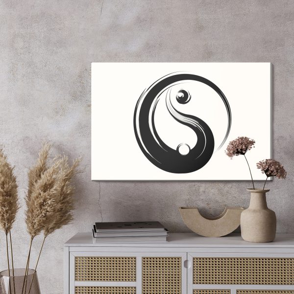 Obraz Na Płótnie Symbol Yin Yang - wzór na obrazie