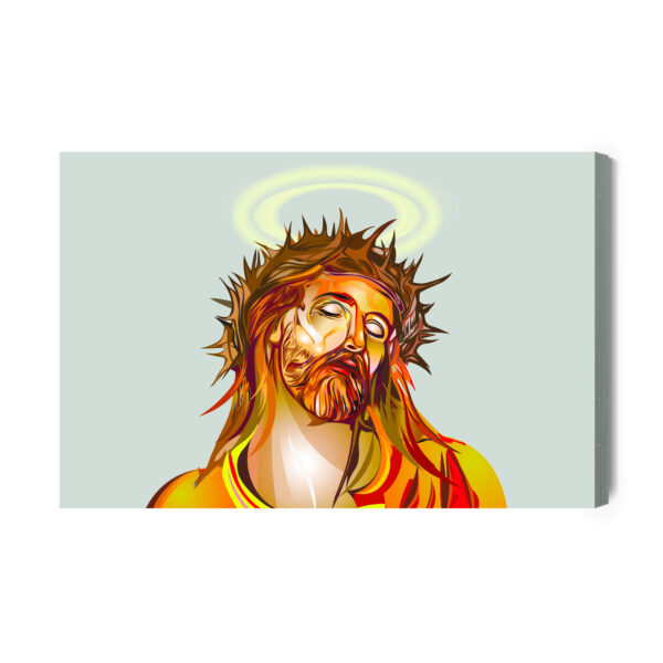 Obraz Na Płótnie Portret Chrystusa - aranżacja